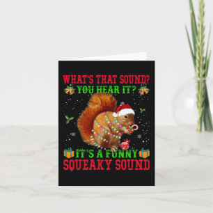 Es ist ein lustiges, quicheaky Sound Weihnachtshör Karte