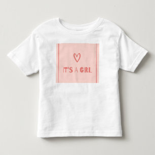 Es ist ein Mädchen Baby Ankündigung T-Shirt Cute P