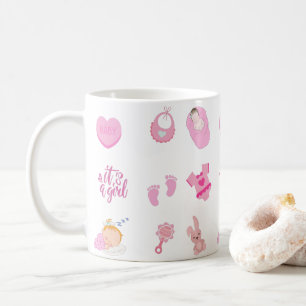 Es ist ein Mädchen! Baby Birth, Baby Dusche Gesch Kaffeetasse