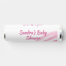 ES IST EIN MÄDCHEN BABY SHOWER PINK REGENBOGEN PAS