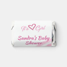 ES IST EIN MÄDCHEN BABY SHOWER PINK REGENBOGEN PAS