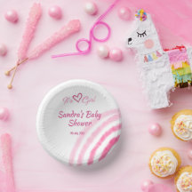 ES IST EIN MÄDCHEN BABY SHOWER PINK REGENBOGEN PAS