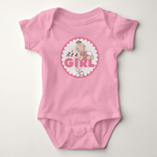 Es ist ein Mädchen Baby Strampler