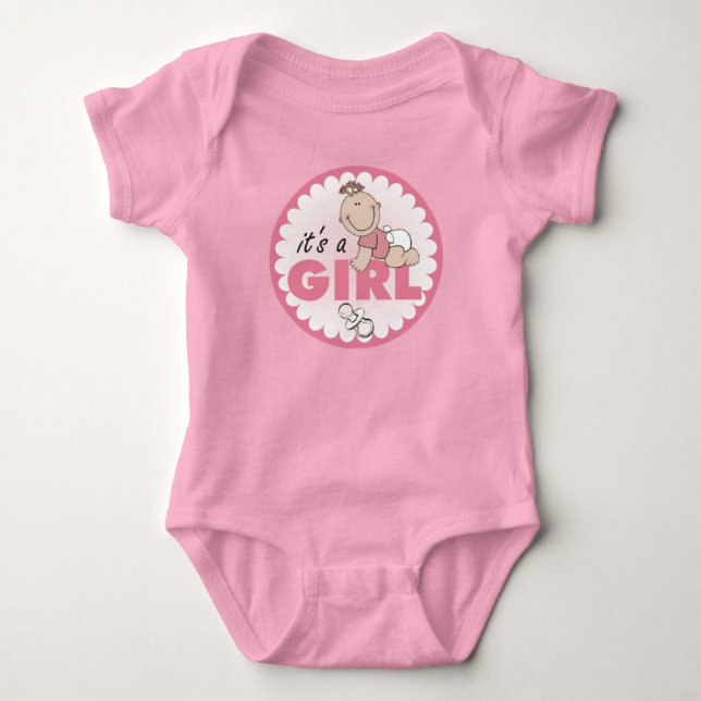 Es ist ein Mädchen Baby Strampler (Vorderseite)