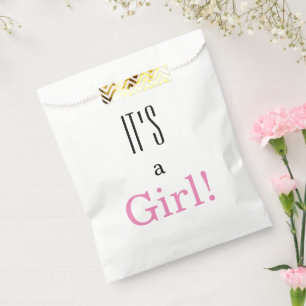 Es ist ein Mädchen! Babydusche Gastgeschenk Bag Geschenktütchen