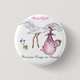 Es ist ein Mädchen! Button