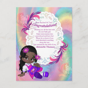 Es ist ein Mädchen - ein Süsse-Pie Postkarte