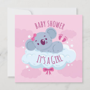 Es ist ein Mädchen Einladung