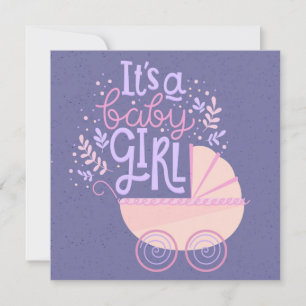 Es ist ein Mädchen Einladung