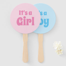 Es ist ein Mädchen, es ist ein Baby-Dusche Geschle Fächer