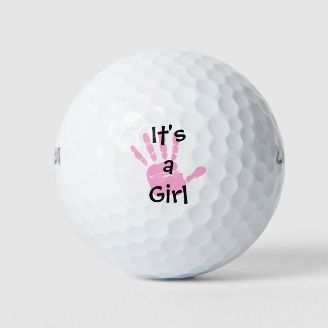 Es ist ein Mädchen Golfball (Vorderseite)