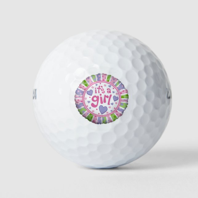 Es ist ein Mädchen Golfball (Vorderseite)