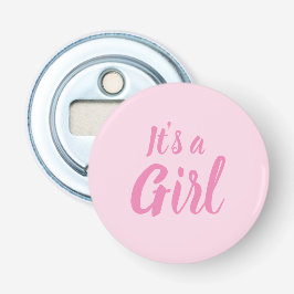 Es ist ein Mädchen, hellrosa Babydusche Geschlecht Flaschenöffner