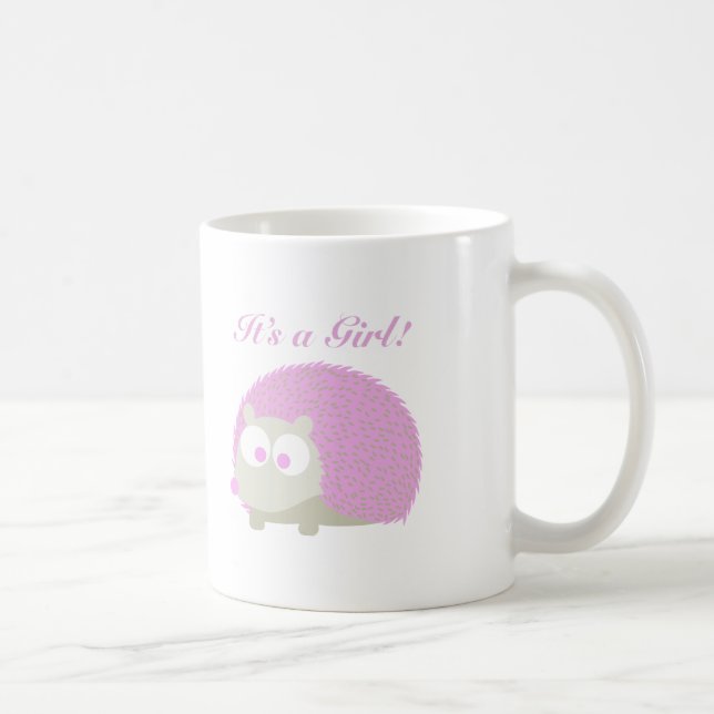 Es ist ein Mädchen! Igel Tasse (Rechts)