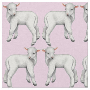 Es ist ein Mädchen-kleines Baby-Lamm-Gewebe Stoff