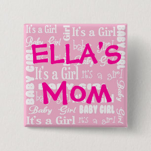 Es ist ein Mädchen-Knopf Button