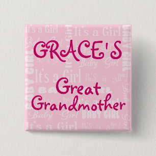 Es ist ein Mädchen-Knopf Button