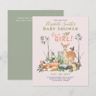 Es ist ein MÄDCHEN! Niedlich Woodland Baby Animals