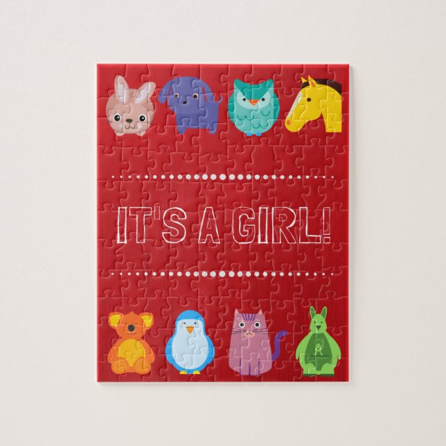 Es ist ein Mädchen! Puzzle (Vertikal)