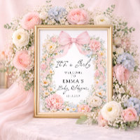 Es ist ein Mädchen Rosa Bogen Garten Baby Shower W