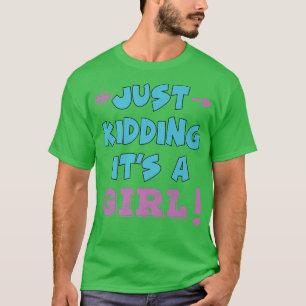 Es ist ein Mädchen-Rosa-Junge-Funny-Gender-Rev T-Shirt