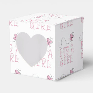 Es ist ein Mädchen-Rosa-Schmetterling Geschenkschachtel