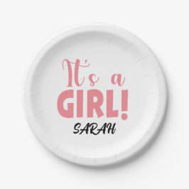 Es ist ein Mädchen Sarah Pappteller