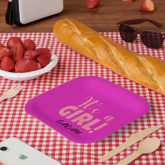 Es ist ein Mädchen Sarah Pappteller (Picknick)