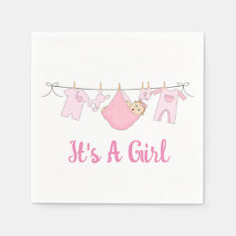 Es ist ein Mädchen Serviette