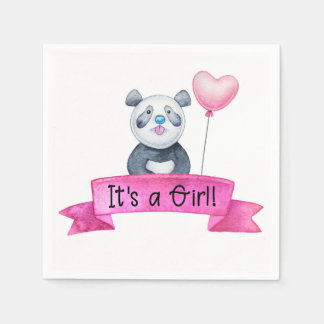 Es ist ein Mädchen Serviette