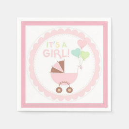 Es ist ein Mädchen Serviette