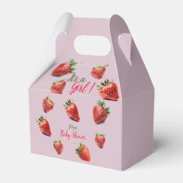 Es ist ein Mädchen Strawberry Babydusche Geschenkschachtel