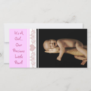 Es ist ein Mädchen... Unsere Wertvolle kleine Perl Ankündigung