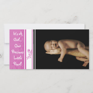 Es ist ein Mädchen... Unsere Wertvolle kleine Perl Ankündigung