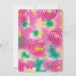 Es ist ein Mädchen Watercolor Baby Shower Einladun Einladung