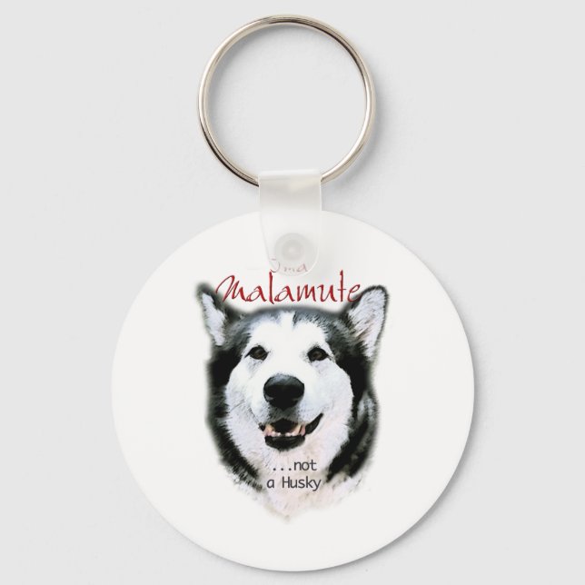 Es ist ein Malamute Schlüsselanhänger (Vorderseite)