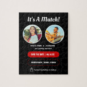 Es ist ein Match Foto Speichern Sie das Datum Pu Puzzle