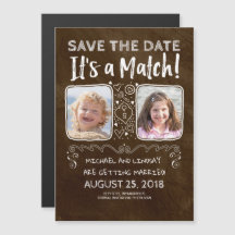 Es ist ein Match - Funny Save the Date Foto