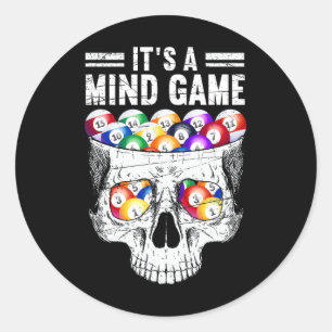Es ist ein Mind-Spiel Runder Aufkleber