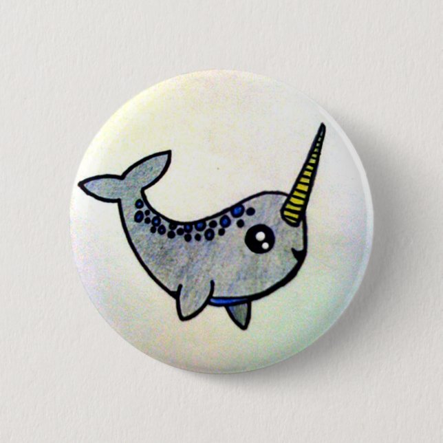 Es ist ein Narwhal! Button (Vorderseite)