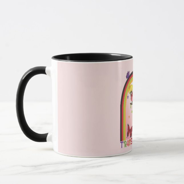 Es ist ein neuer Tag, das Leben ist gut Tasse (Links)