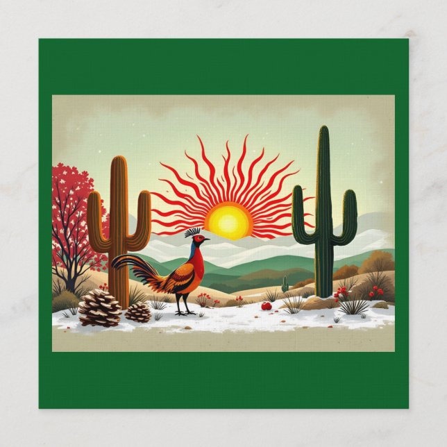 Es ist ein New Mexico Weihnachten  Einladung (Vorderseite)