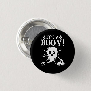 Es ist ein Niedliches, junges Halloween-Fest. Button