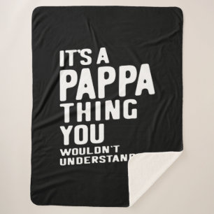 Es ist ein Pappa Thing Father Gift Sherpadecke