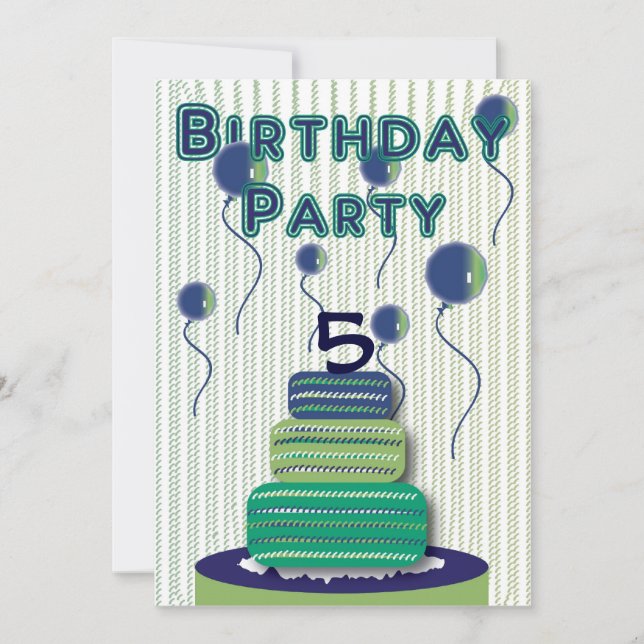 Es ist ein Party! Einladung (Vorderseite)