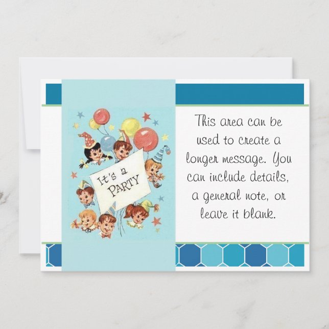 Es ist ein Party Einladung (Vorderseite)