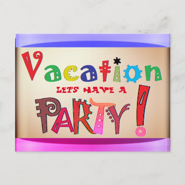 Es ist ein Party Save the Date Ankündigungspostkarte (Vorderseite)