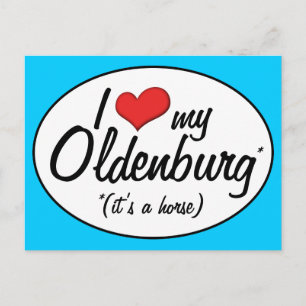 Es ist ein Pferd! I Liebe mein Oldenburg Postkarte