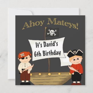 Es ist ein Piratenlebensjungs Geburtstag für mich Einladung