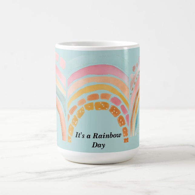 Es ist ein Rainbow Day 3-Image Kaffeetasse (Mittel)